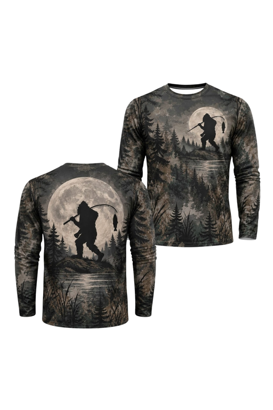 Performance Fishing Long Sleeve - Moonlight Bigfoot Angler - ULS613K image 1