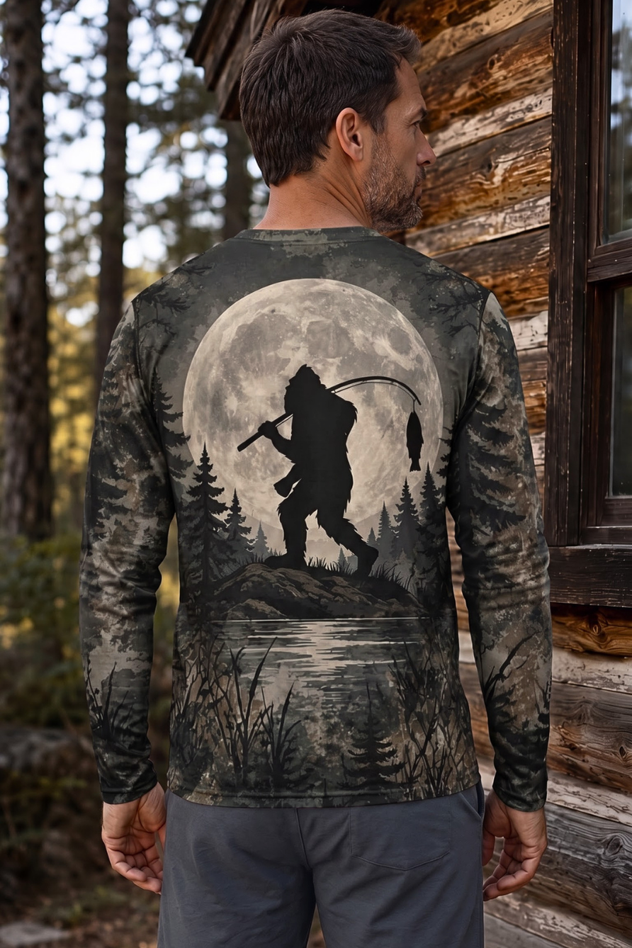 Performance Fishing Long Sleeve - Moonlight Bigfoot Angler - ULS613K image 2
