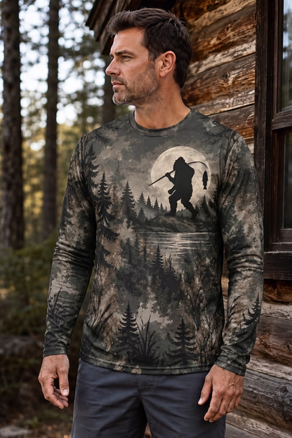 Performance Fishing Long Sleeve - Moonlight Bigfoot Angler - ULS613K image 3