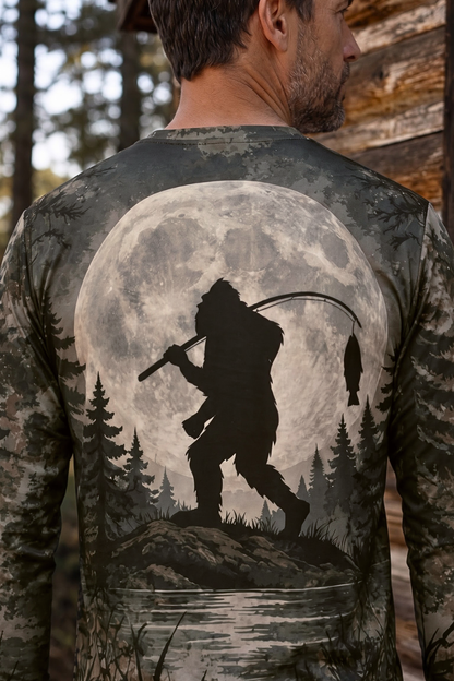 Performance Fishing Long Sleeve - Moonlight Bigfoot Angler - ULS613K image 4