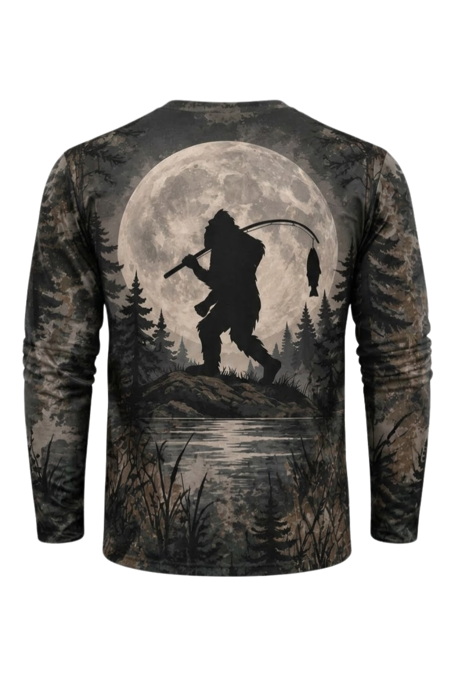 Performance Fishing Long Sleeve - Moonlight Bigfoot Angler - ULS613K image 5