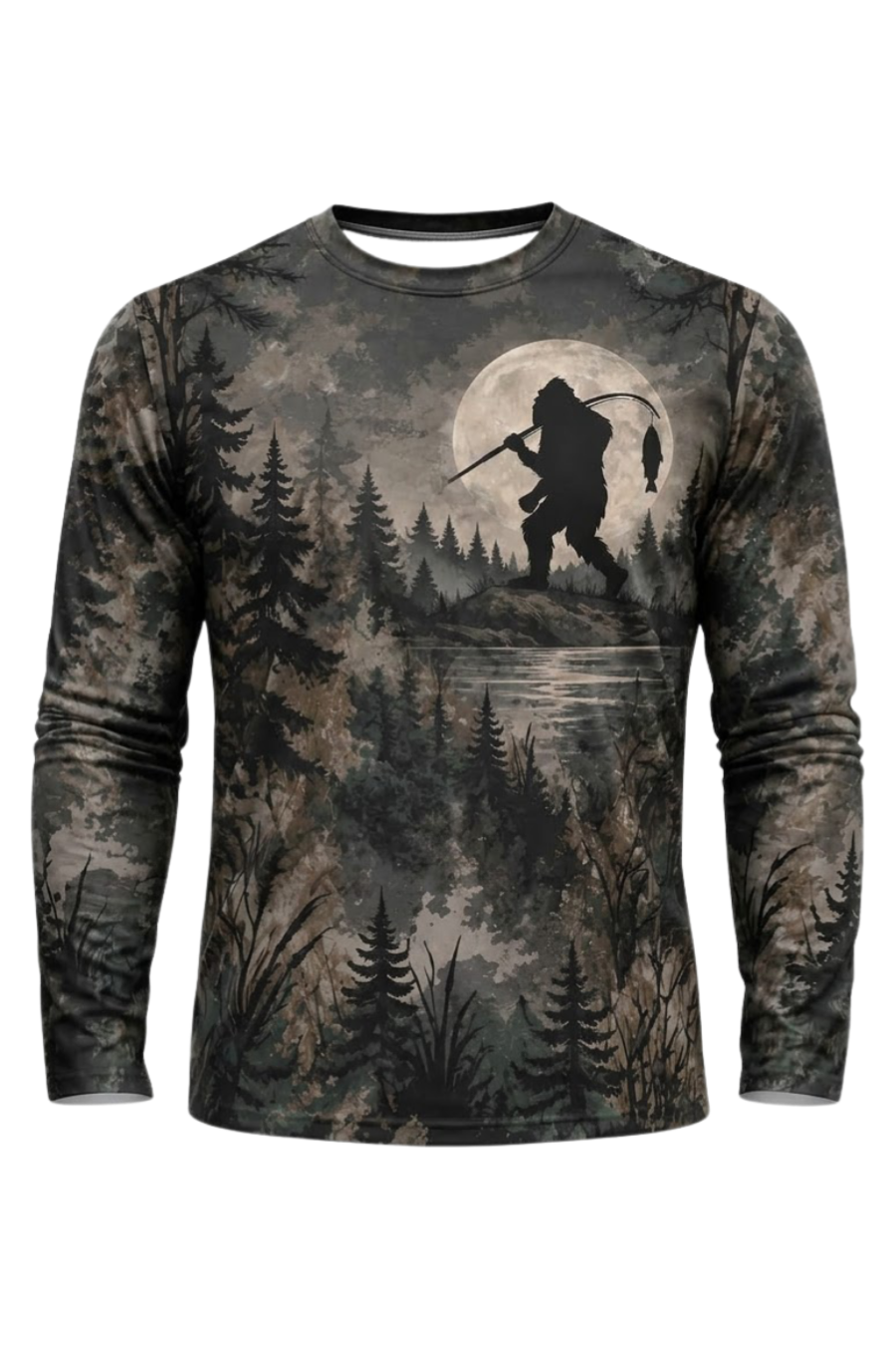 Performance Fishing Long Sleeve - Moonlight Bigfoot Angler - ULS613K image 6