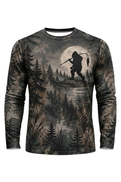 Performance Fishing Long Sleeve - Moonlight Bigfoot Angler - ULS613K image 6