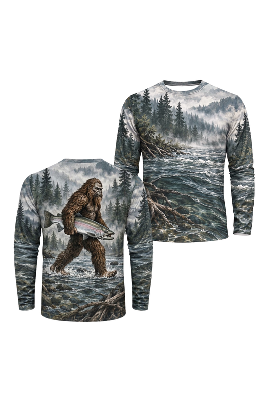 Performance Fishing Long Sleeve - Mist River Bigfoot Steelhead - ULS614K image 1