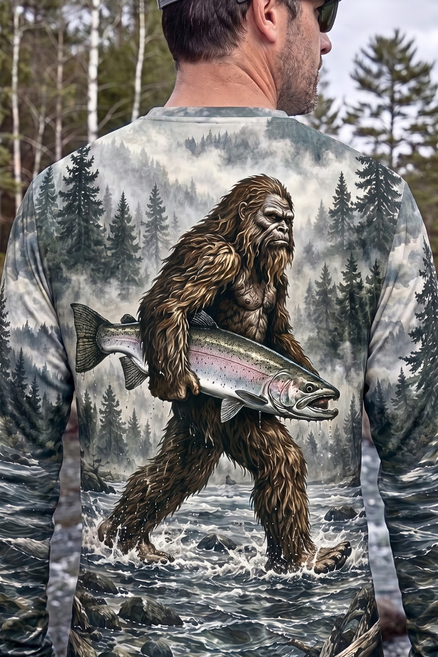 Performance Fishing Long Sleeve - Mist River Bigfoot Steelhead - ULS614K image 4