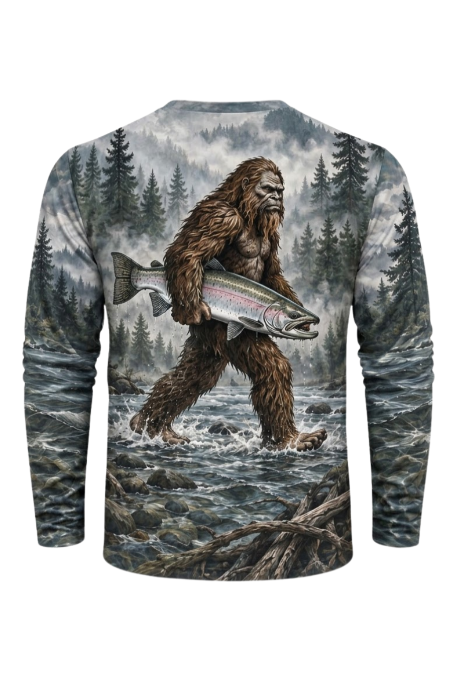 Performance Fishing Long Sleeve - Mist River Bigfoot Steelhead - ULS614K image 5