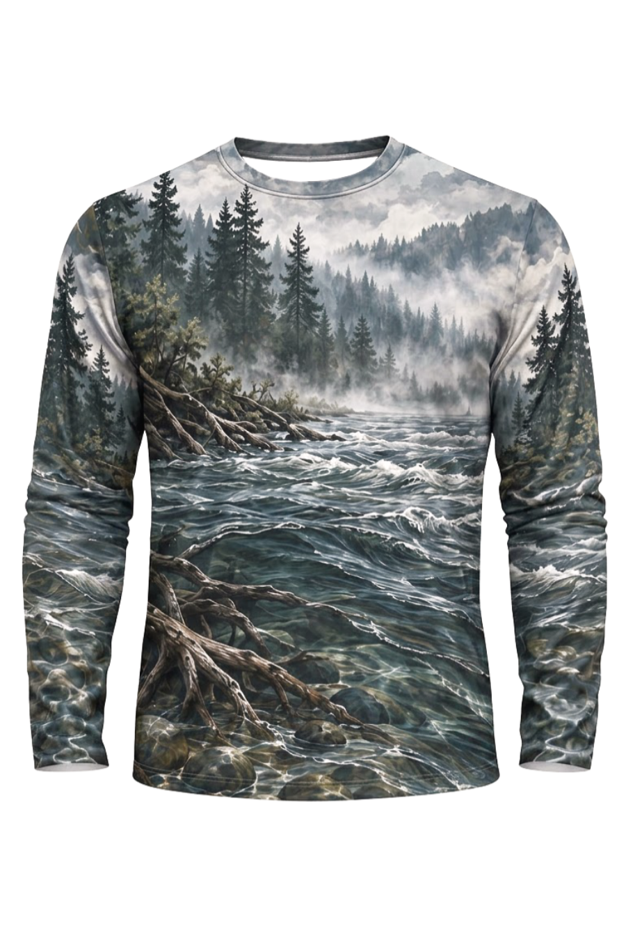 Performance Fishing Long Sleeve - Mist River Bigfoot Steelhead - ULS614K image 6