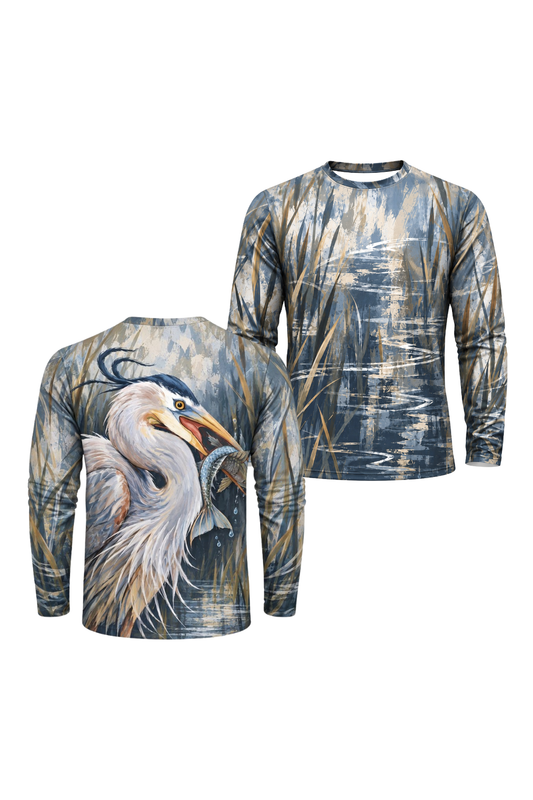 Performance Outdoor Long Sleeve - Blue Heron Marsh Strike - ULS615K image 1