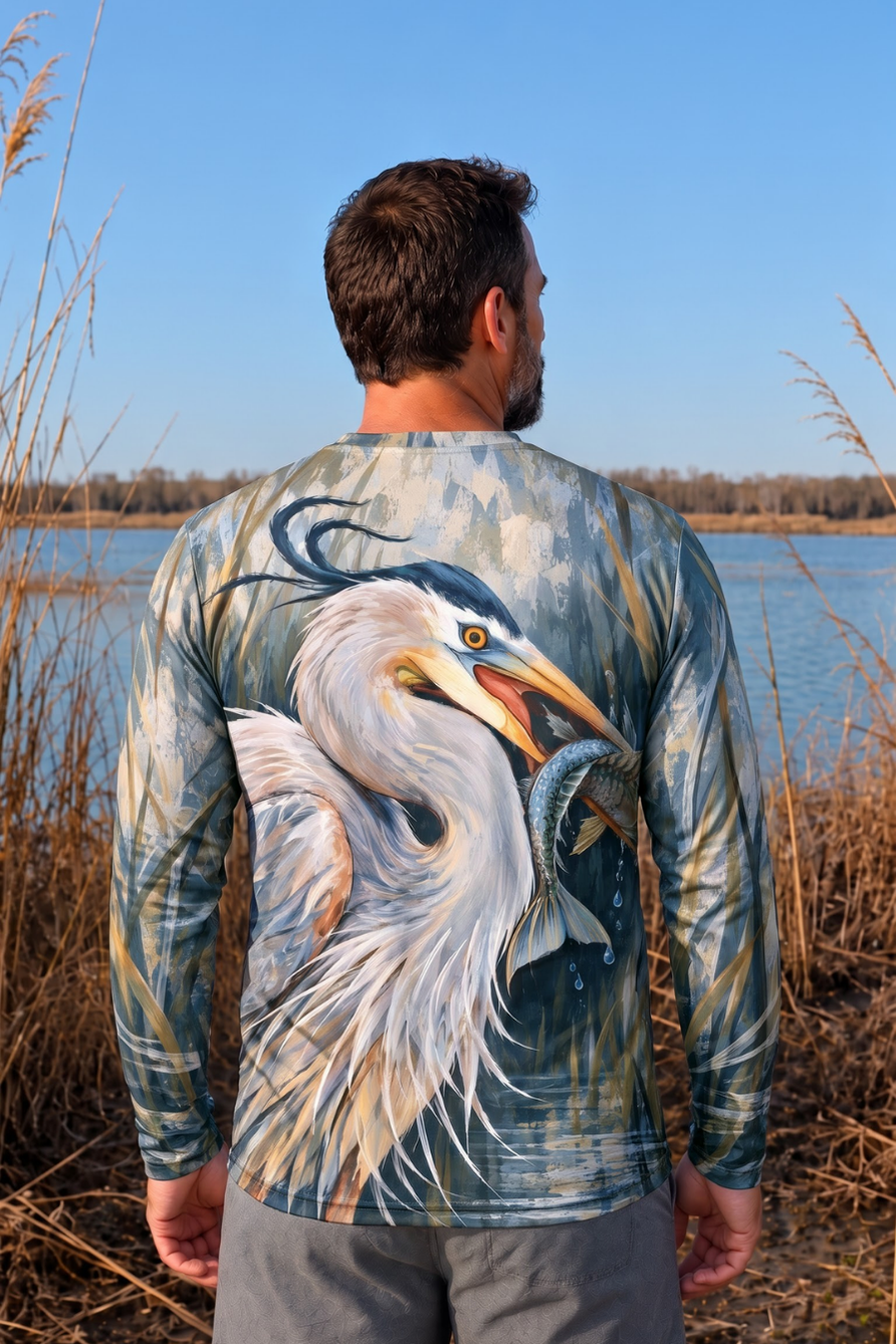 Performance Outdoor Long Sleeve - Blue Heron Marsh Strike - ULS615K image 2