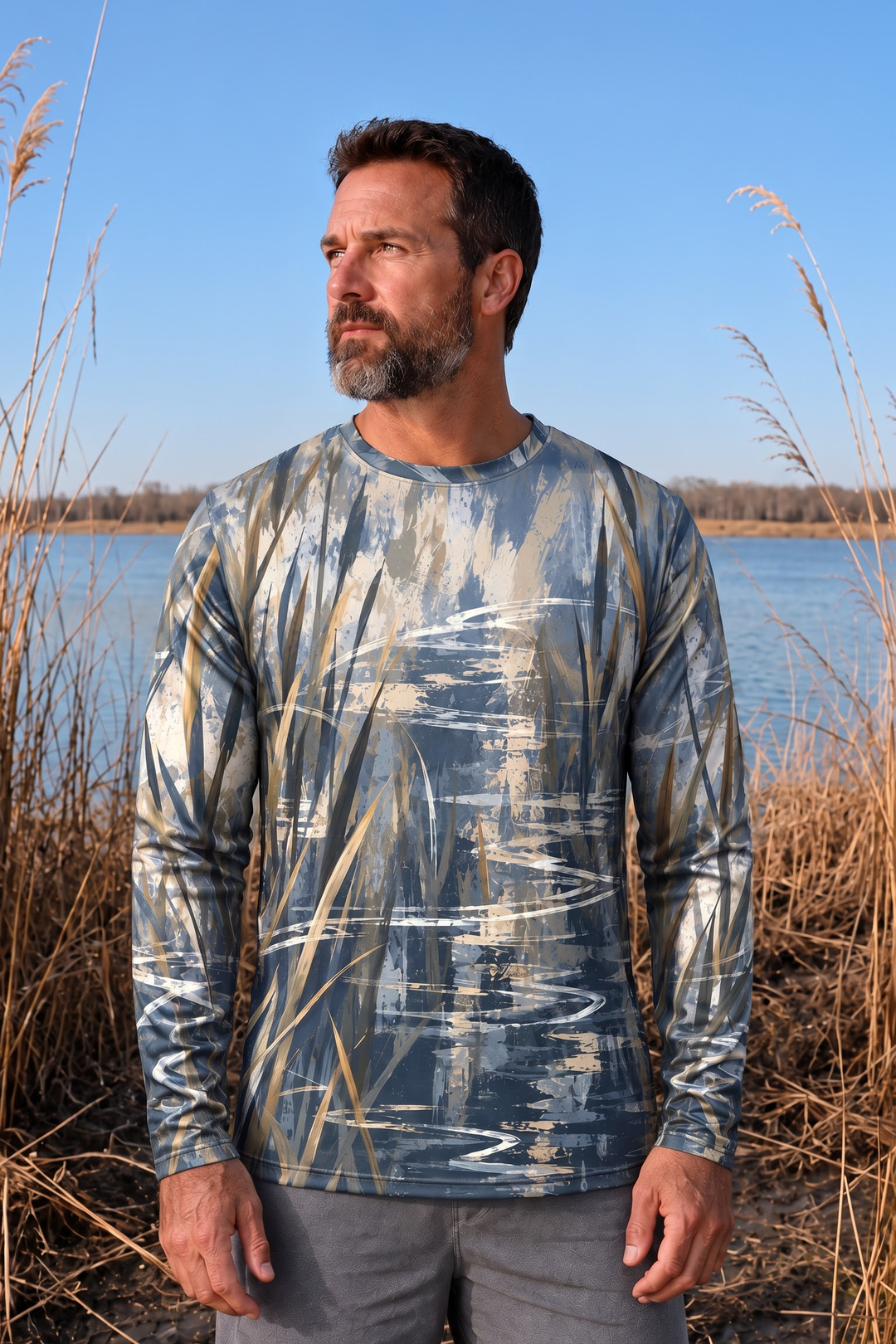 Performance Outdoor Long Sleeve - Blue Heron Marsh Strike - ULS615K image 3