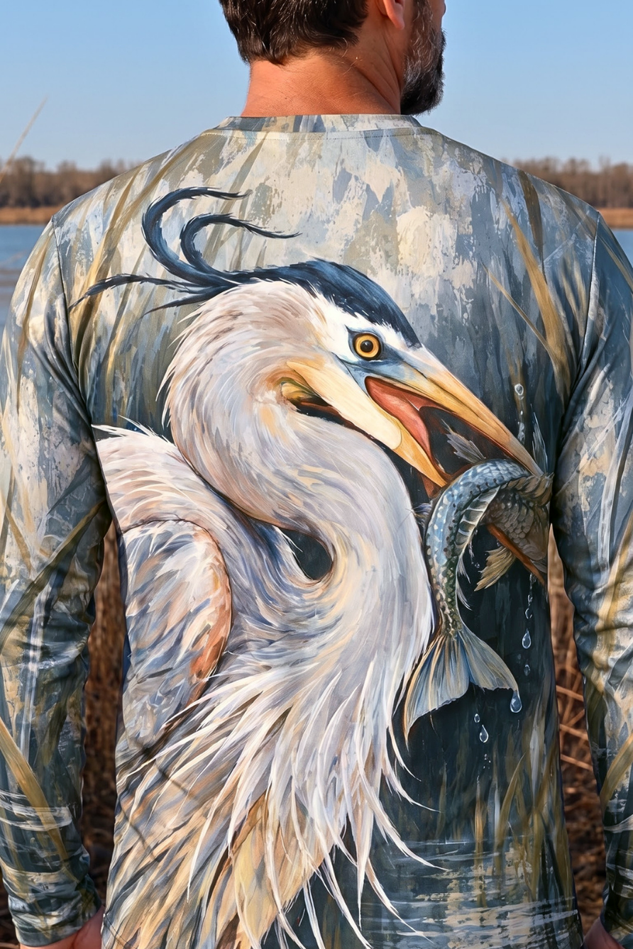 Performance Outdoor Long Sleeve - Blue Heron Marsh Strike - ULS615K image 4