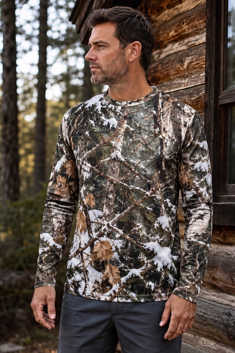 Performance Hunting Long Sleeve - Winter Black Bear Showdown - ULS617K image 3