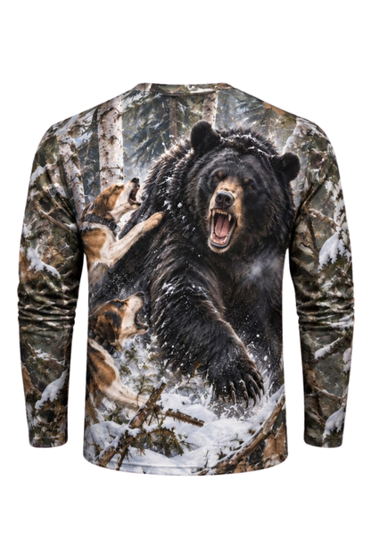 Performance Hunting Long Sleeve - Winter Black Bear Showdown - ULS617K image 5