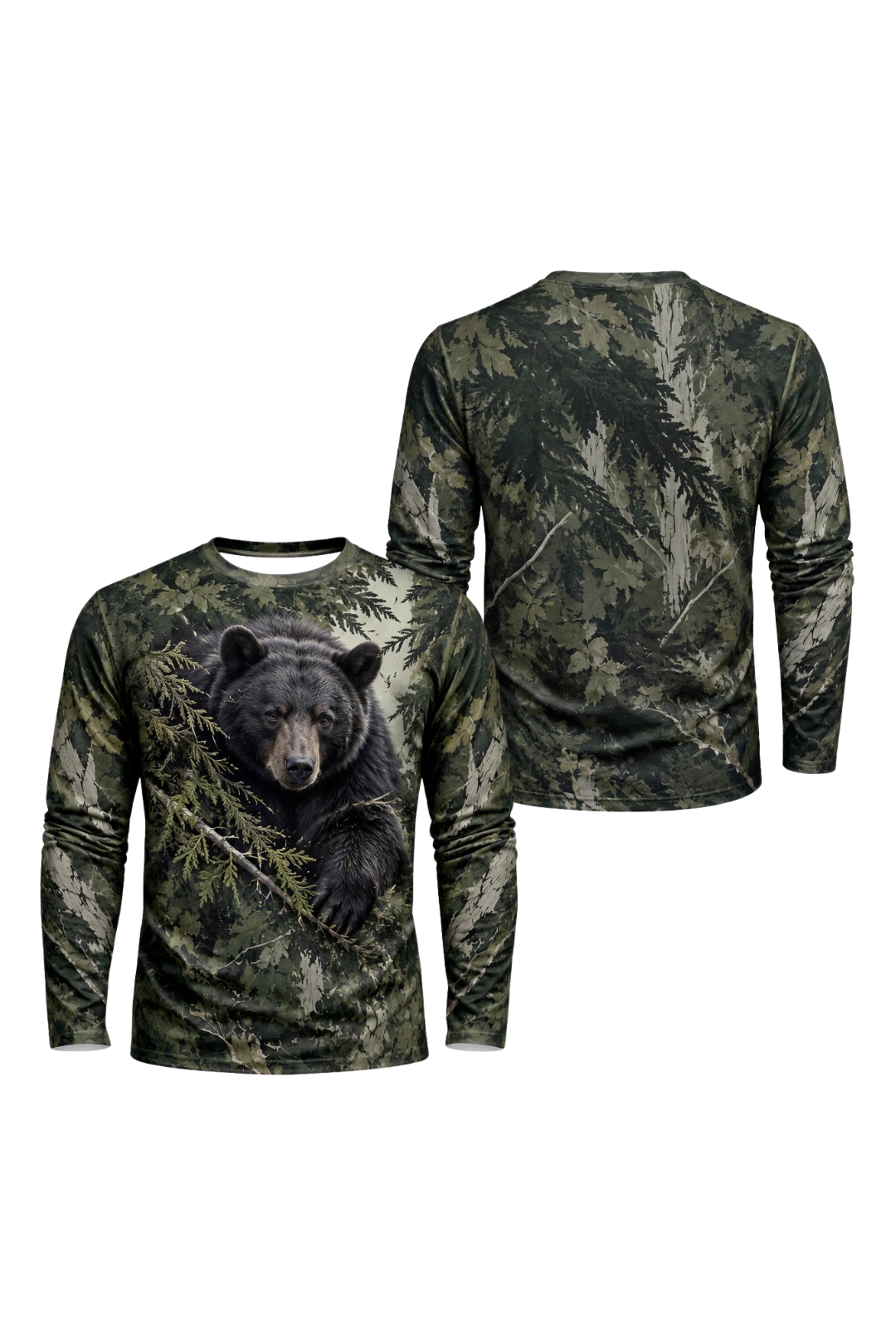 Performance Hunting Long Sleeve - Deep Forest Black Bear - ULS619K image 1