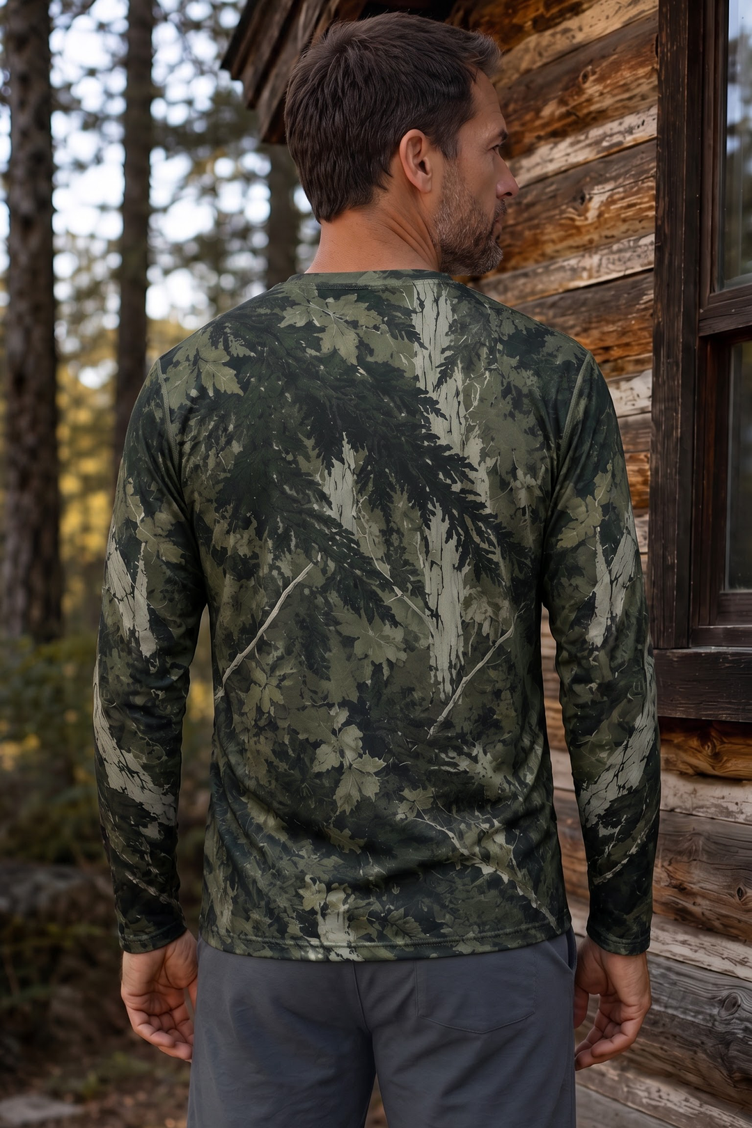 Performance Hunting Long Sleeve - Deep Forest Black Bear - ULS619K image 3