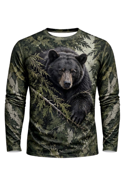 Performance Hunting Long Sleeve - Deep Forest Black Bear - ULS619K image 5
