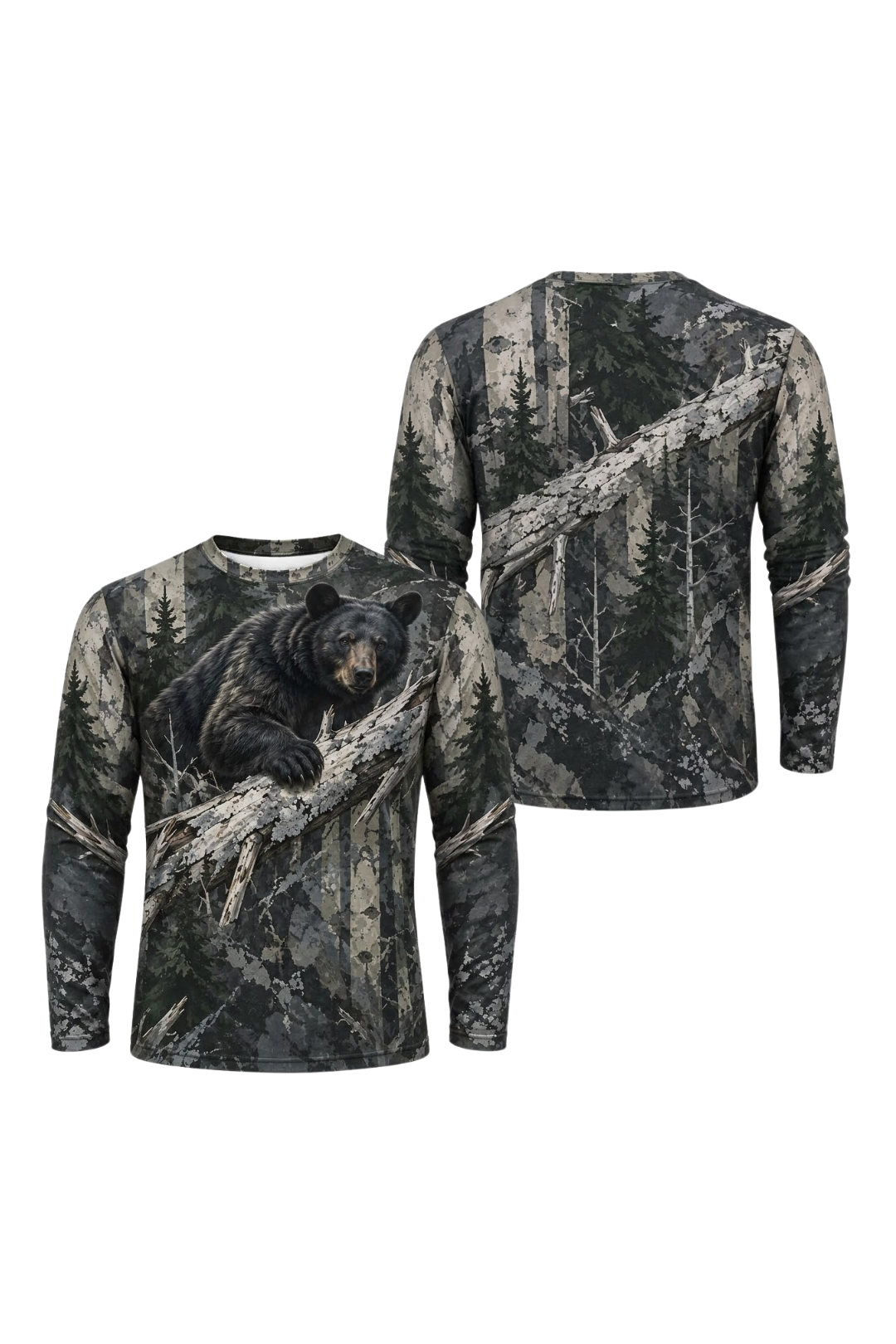 Performance Hunting Long Sleeve - Timber Ridge Black Bear - ULS620K image 1