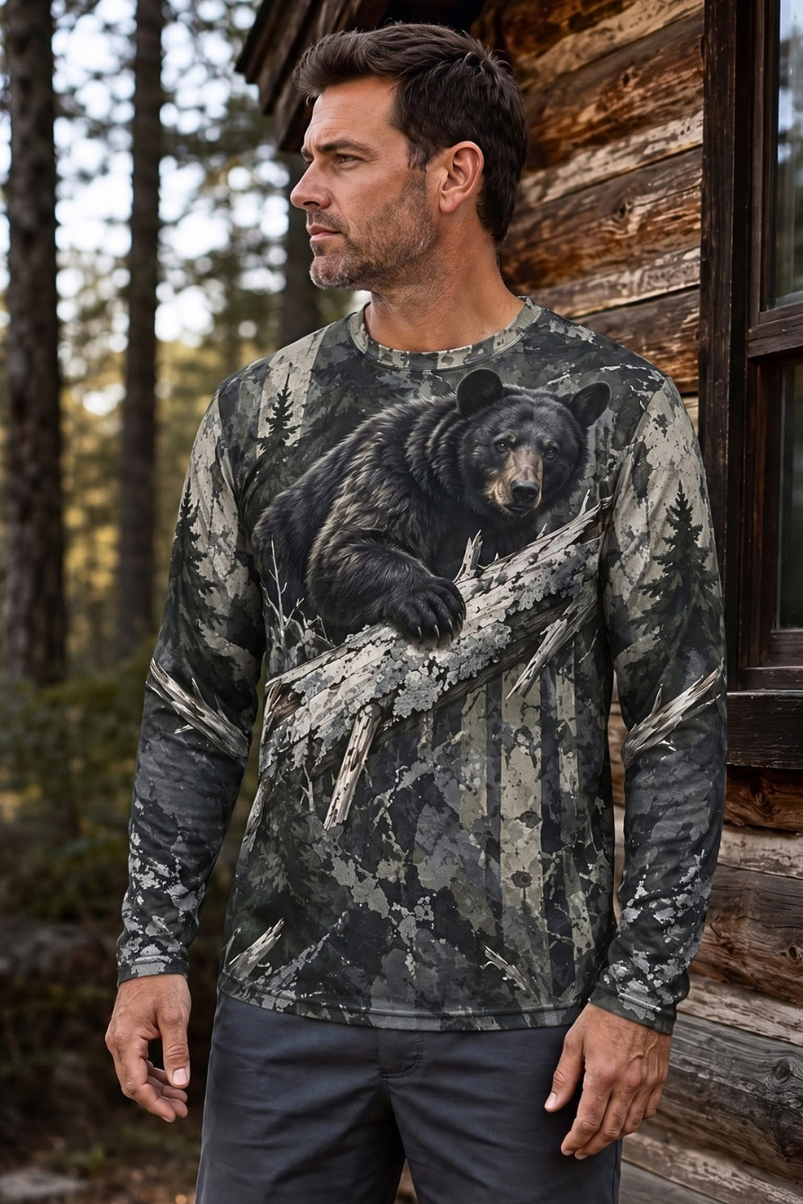 Performance Hunting Long Sleeve - Timber Ridge Black Bear - ULS620K image 2