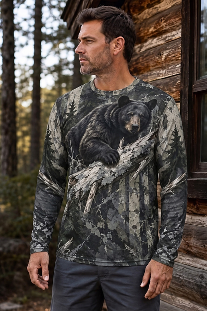 Performance Hunting Long Sleeve - Timber Ridge Black Bear - ULS620K image 2