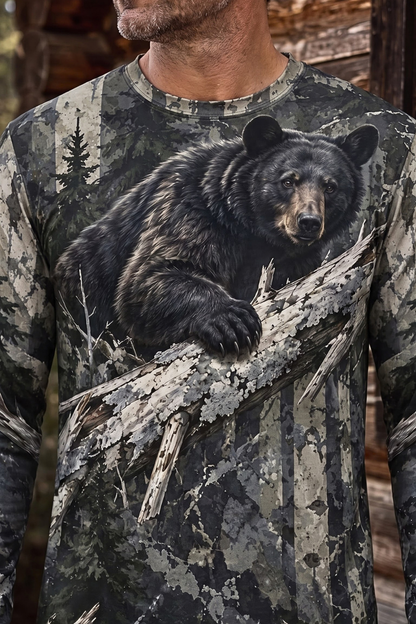 Performance Hunting Long Sleeve - Timber Ridge Black Bear - ULS620K image 4