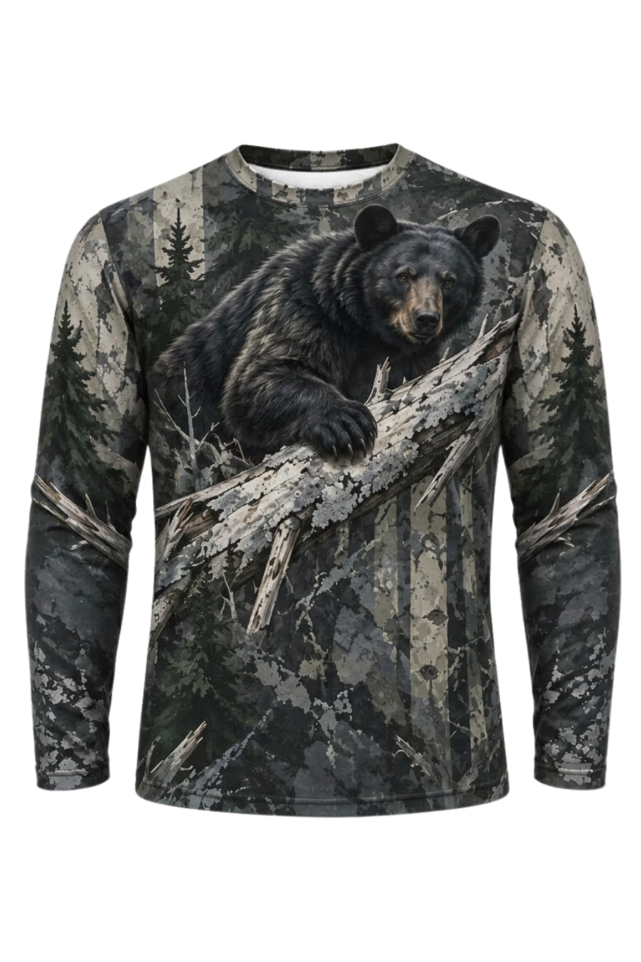 Performance Hunting Long Sleeve - Timber Ridge Black Bear - ULS620K image 5