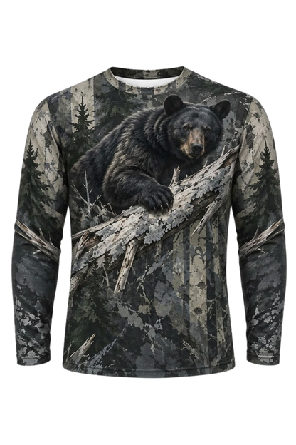 Performance Hunting Long Sleeve - Timber Ridge Black Bear - ULS620K image 5