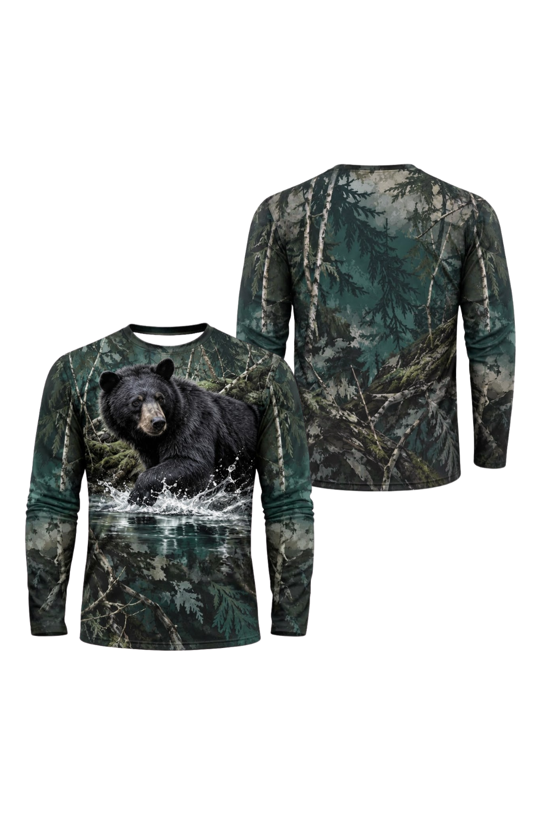 Performance Hunting Long Sleeve - River Prowler Black Bear - ULS621K image 1