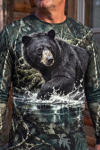 Performance Hunting Long Sleeve - River Prowler Black Bear - ULS621K image 4