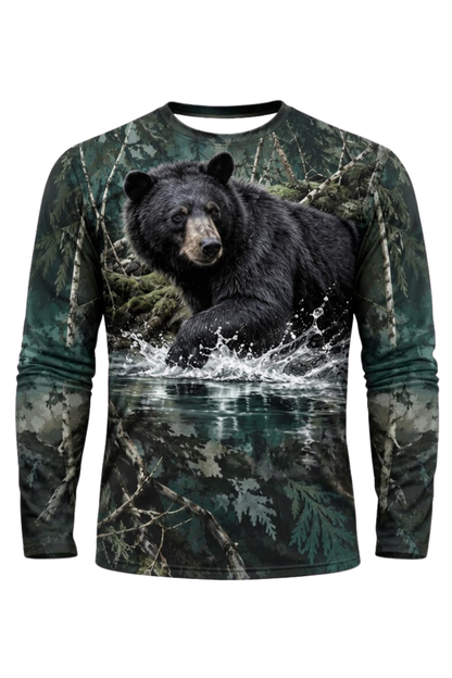 Performance Hunting Long Sleeve - River Prowler Black Bear - ULS621K image 5