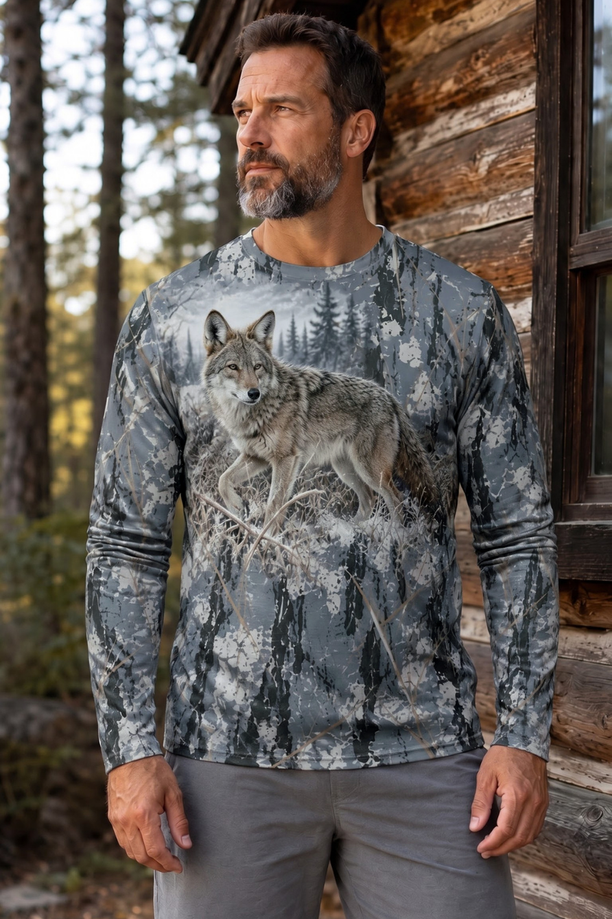 Performance Hunting Long Sleeve - Winter Timber Coyote Stalker - ULS622K image 2