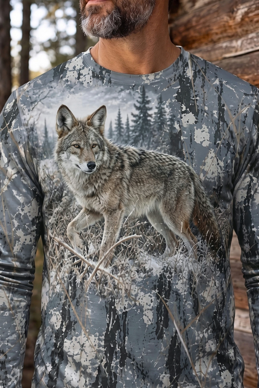 Performance Hunting Long Sleeve - Winter Timber Coyote Stalker - ULS622K image 4