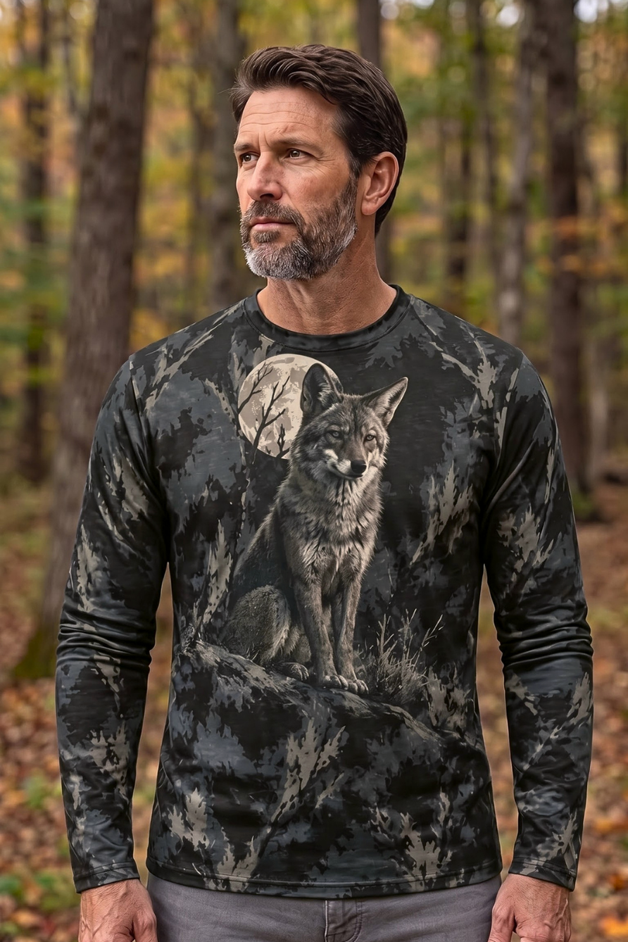 Performance Hunting Long Sleeve - Midnight Moonlit Coyote - ULS623K image 2