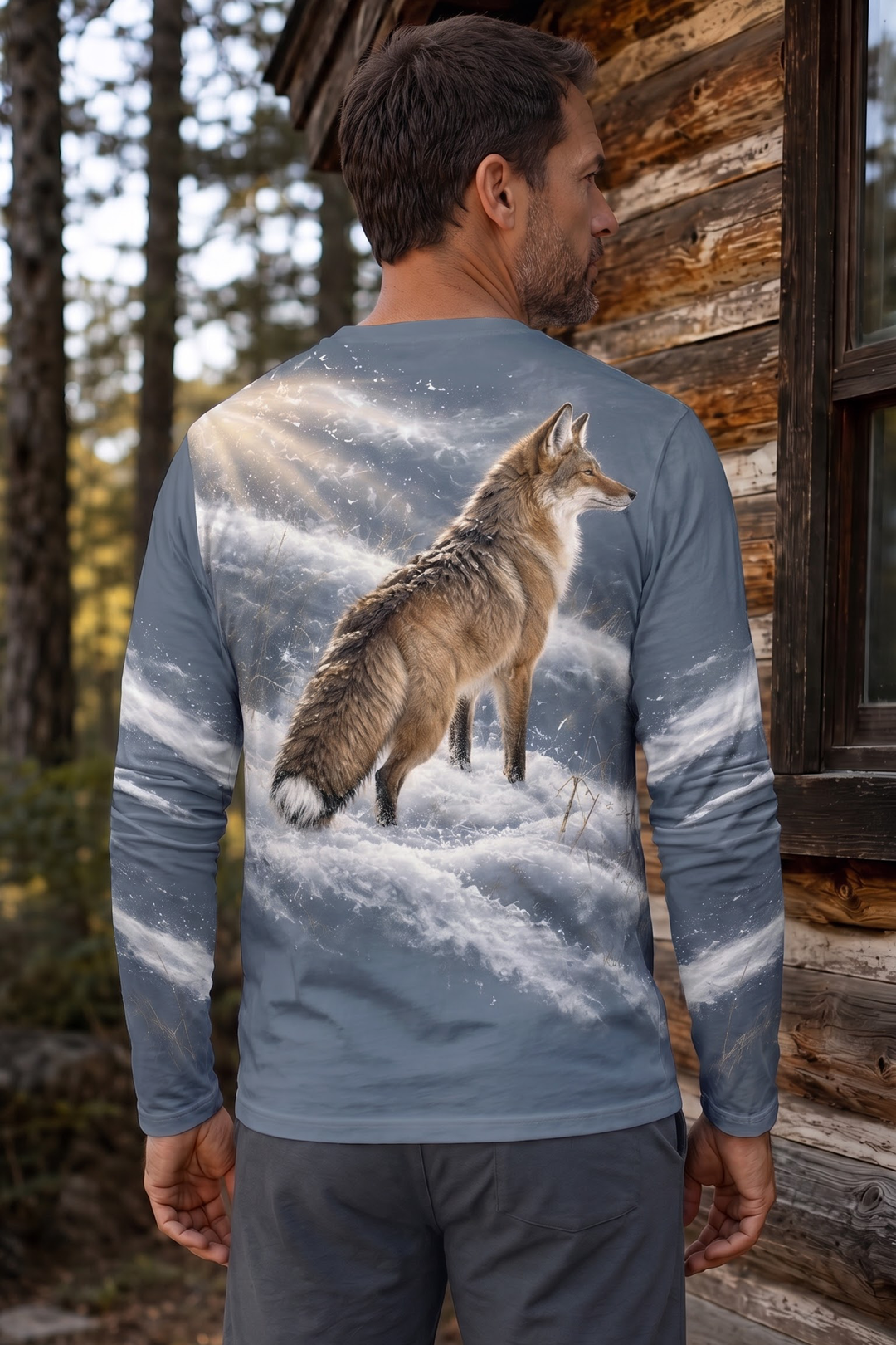 Performance Hunting Long Sleeve - Frost Peak Sentinel Coyote - ULS625K image 2