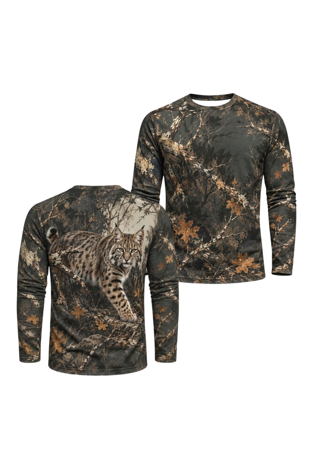 Performance Hunting Long Sleeve - Autumn Forest Bobcat Stalker - ULS626K image 1