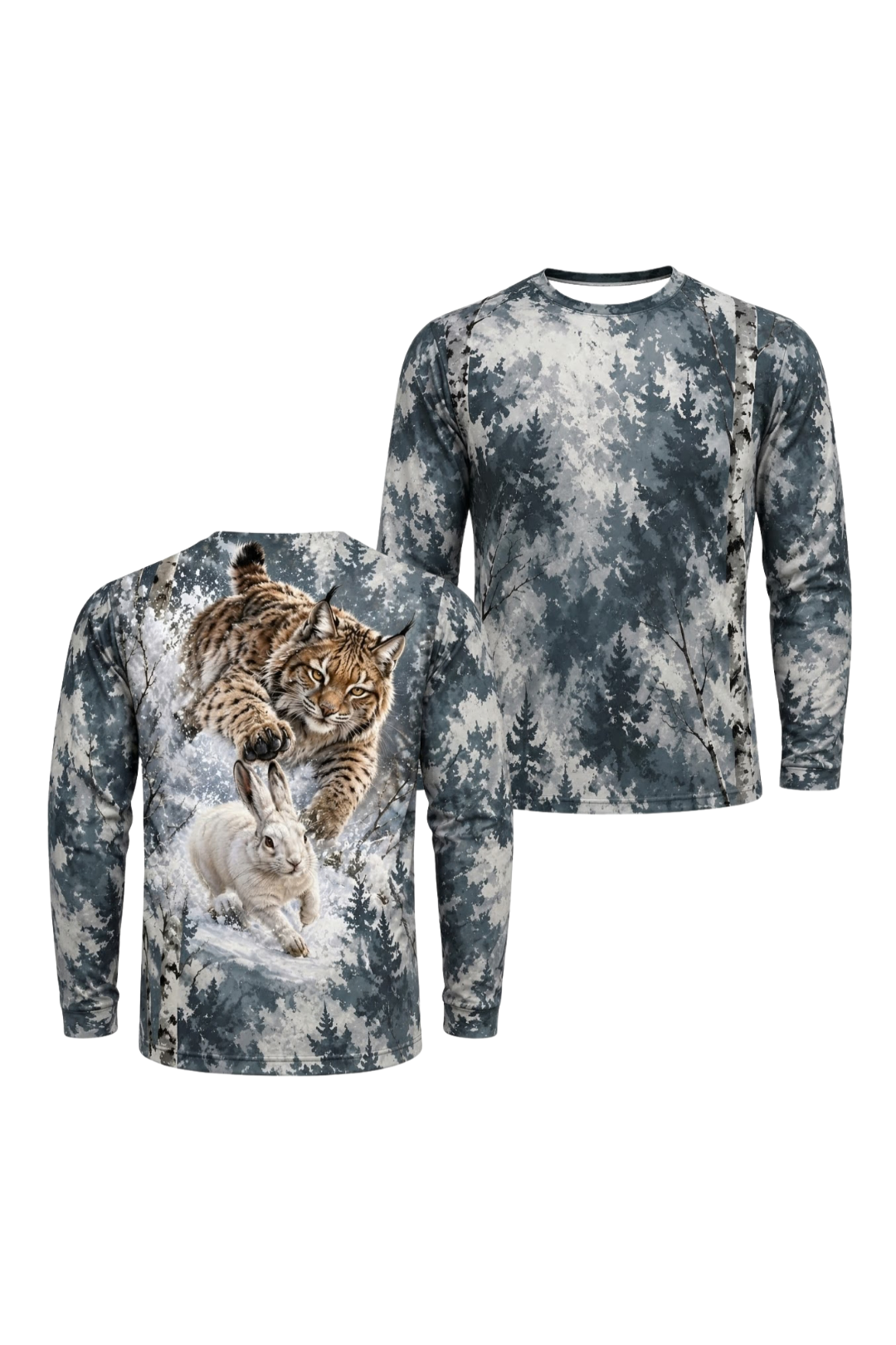 Performance Hunting Long Sleeve - Winter Birch Bobcat Pursuit - ULS627K image 1