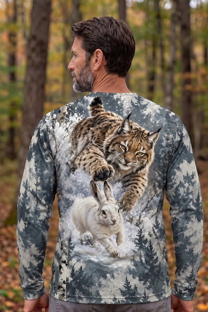 Performance Hunting Long Sleeve - Winter Birch Bobcat Pursuit - ULS627K image 2
