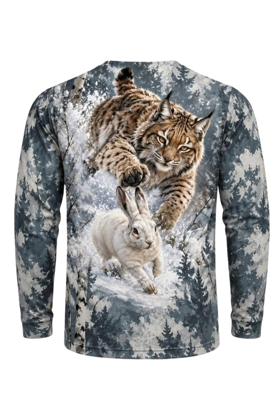 Performance Hunting Long Sleeve - Winter Birch Bobcat Pursuit - ULS627K image 5