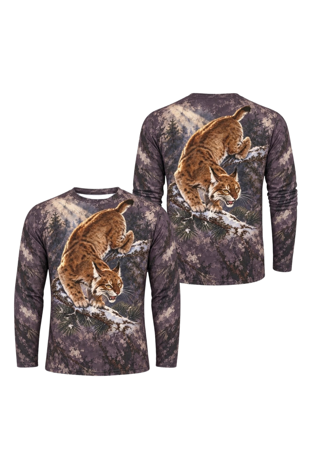 Performance Hunting Long Sleeve - Dusk Ridge Bobcat Ambush - ULS628K image 1