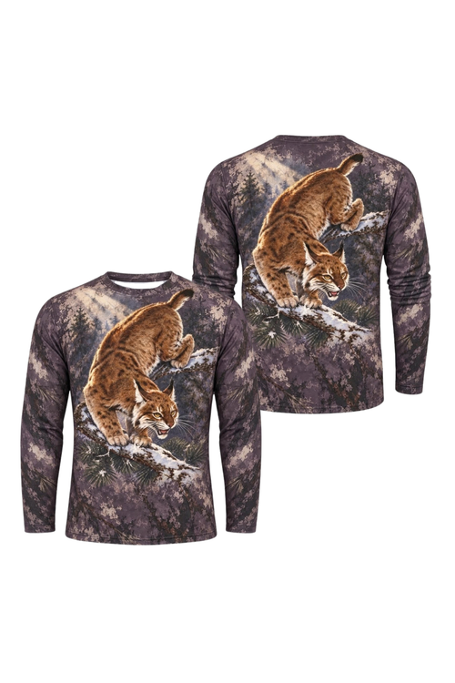 Performance Hunting Long Sleeve - Dusk Ridge Bobcat Ambush - ULS628K image 1