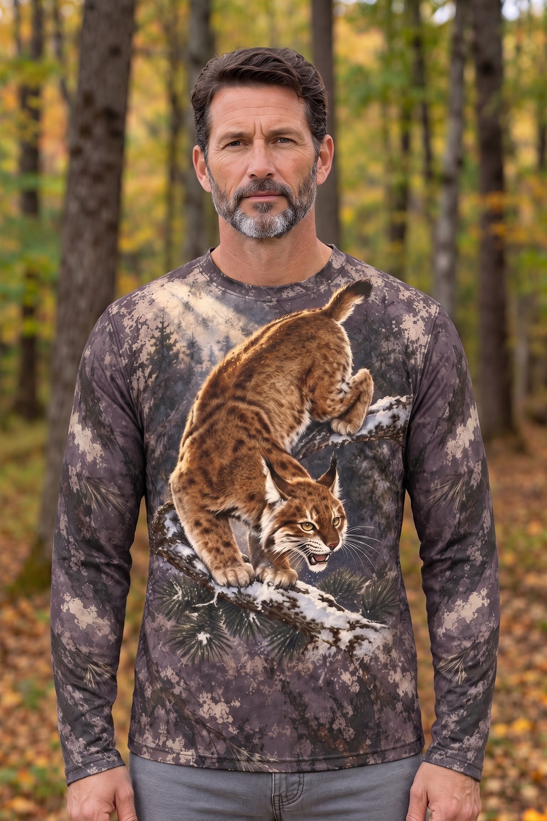 Performance Hunting Long Sleeve - Dusk Ridge Bobcat Ambush - ULS628K image 2