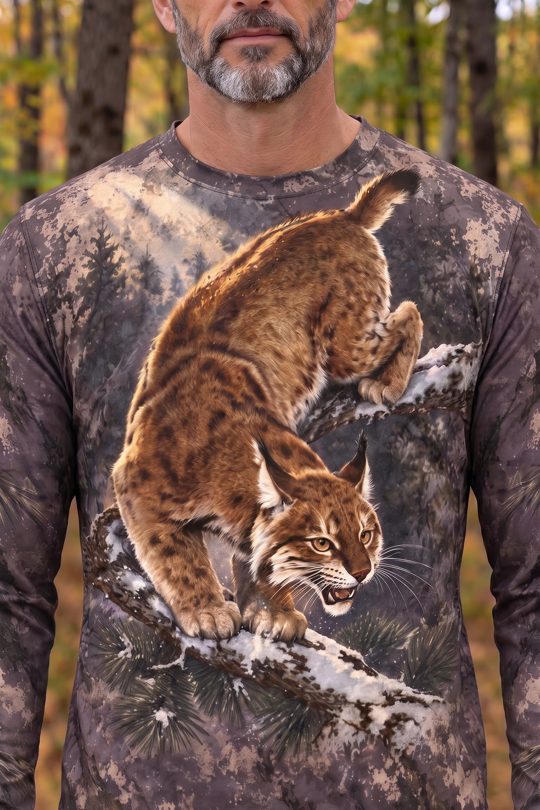 Performance Hunting Long Sleeve - Dusk Ridge Bobcat Ambush - ULS628K image 4