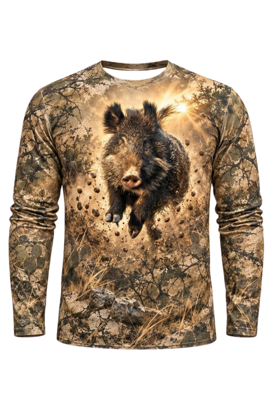 Performance Hunting Long Sleeve - Sunburst Wild Hog Charge - ULS629K image 5