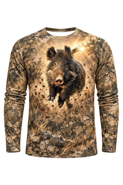 Performance Hunting Long Sleeve - Sunburst Wild Hog Charge - ULS629K image 5