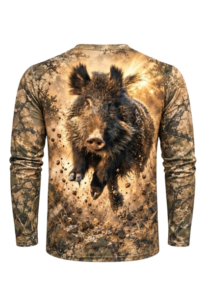 Performance Hunting Long Sleeve - Sunburst Wild Hog Charge - ULS629K image 6