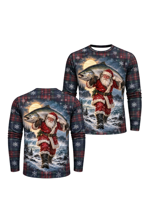 Performance Fishing Long Sleeve - Santa Moonlight King Salmon Catch - ULS632K image 1