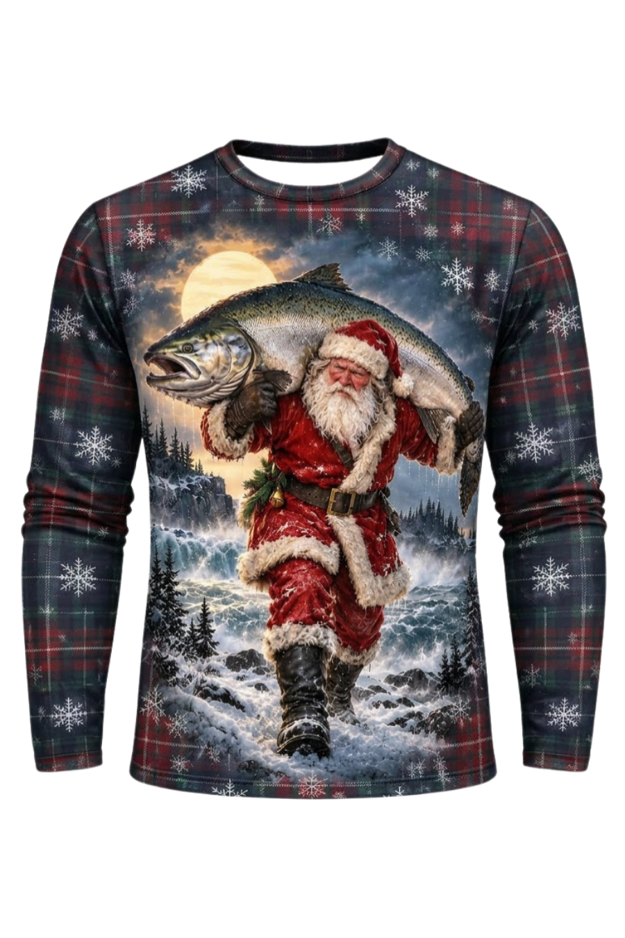 Performance Fishing Long Sleeve - Santa Moonlight King Salmon Catch - ULS632K image 5
