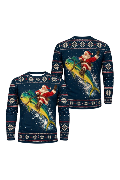 Performance Fishing Long Sleeve - Santa Mahi Mahi Express - ULS638K image 1