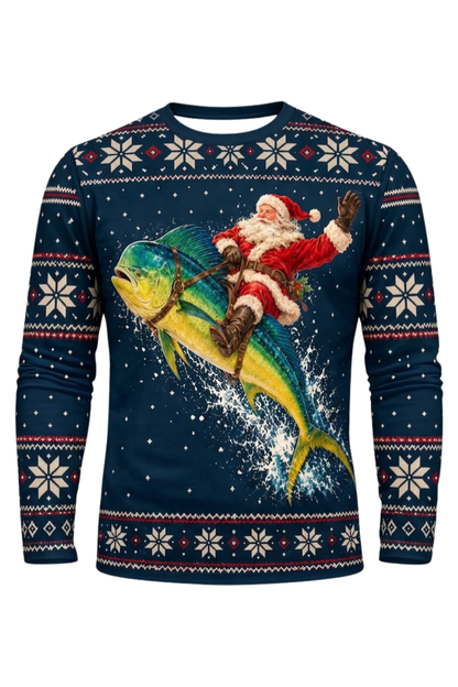 Performance Fishing Long Sleeve - Santa Mahi Mahi Express - ULS638K image 5