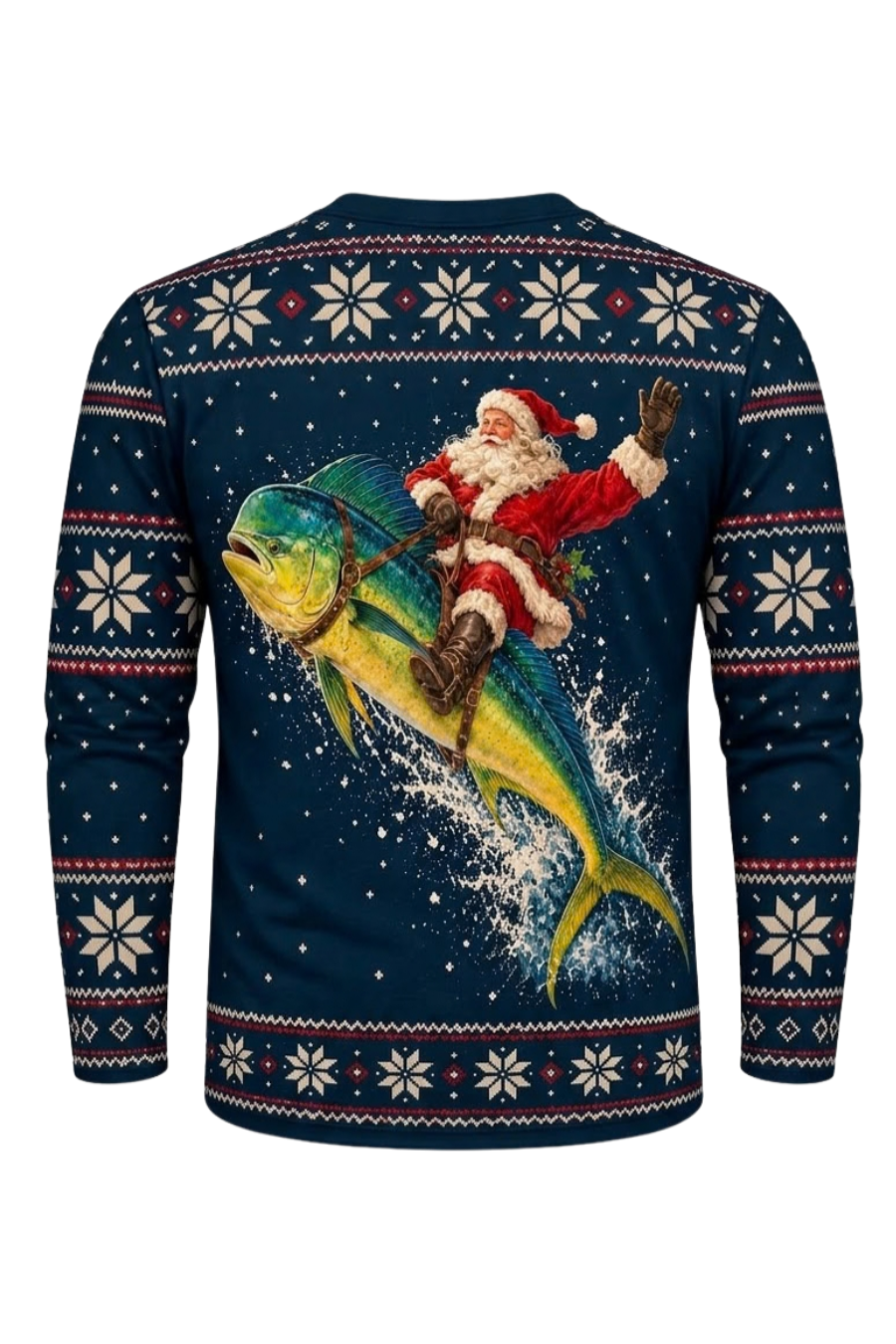 Performance Fishing Long Sleeve - Santa Mahi Mahi Express - ULS638K image 6