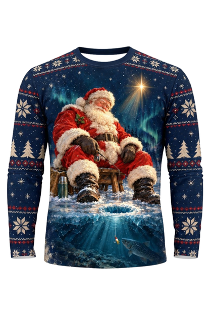 Performance Fishing Long Sleeve - Sleeping Santa Ice Trout - ULS641K image 5